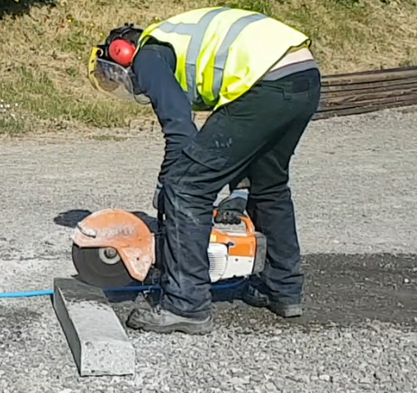 Abrasive Wheeels training course for use with hand held angle grinders and cutting off machines